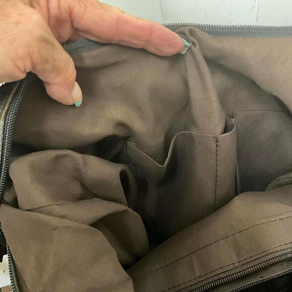 Vintage Classic Fashion Women's Gray Leather Strap Hobo Shoulder Bag Purse - Picture 16 of 16